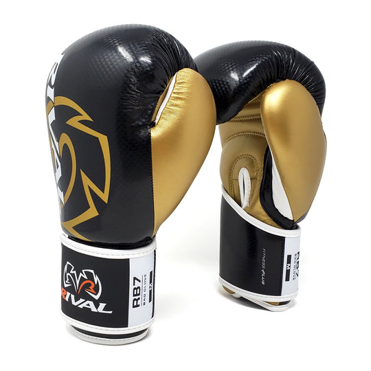 RIVAL RB7 FITNESS PLUS BAG GLOVES - BLACK/GOLD