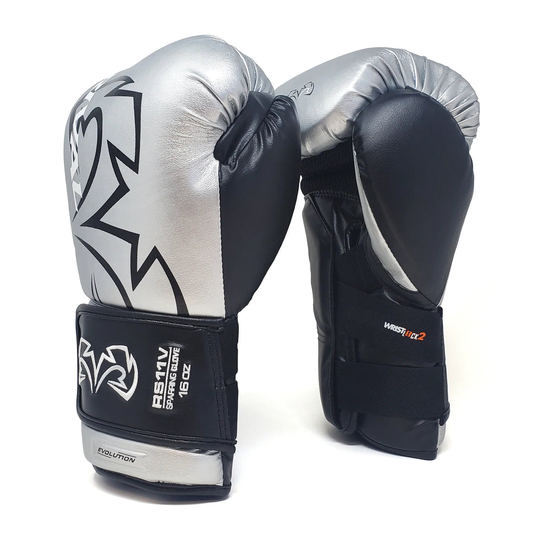 RIVAL RS11V EVOLUTION SPARRING GLOVES - Silver